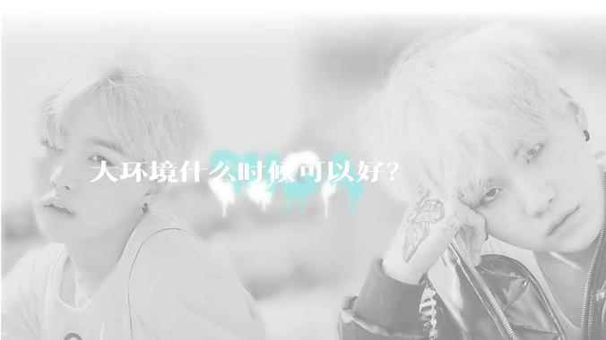 大环境什么时候可以好？