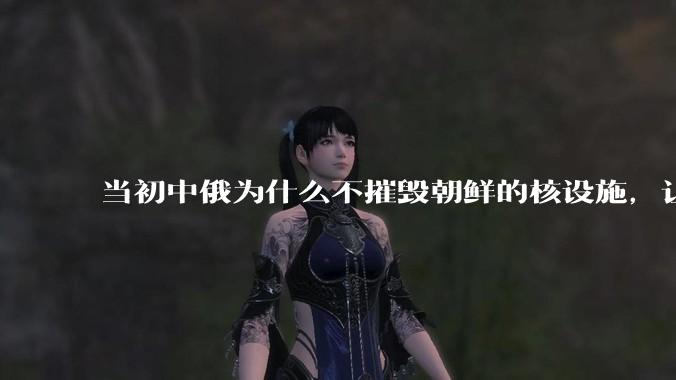 当初中俄为什么不摧毁朝鲜的核设施，让朝鲜拥有了自己的核武器？